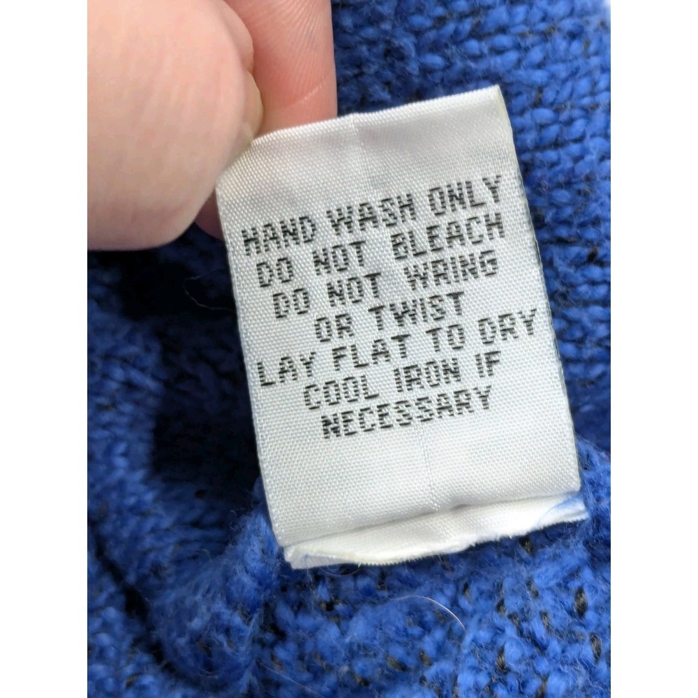 Habitat Clothes to Live In Sweater Size S Blue Knit Lagenlook Minimalist 2996 - Picture 9 of 10